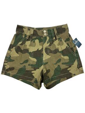Hollister Cargo Shorts in Camo Print Womens 26 / 3 New